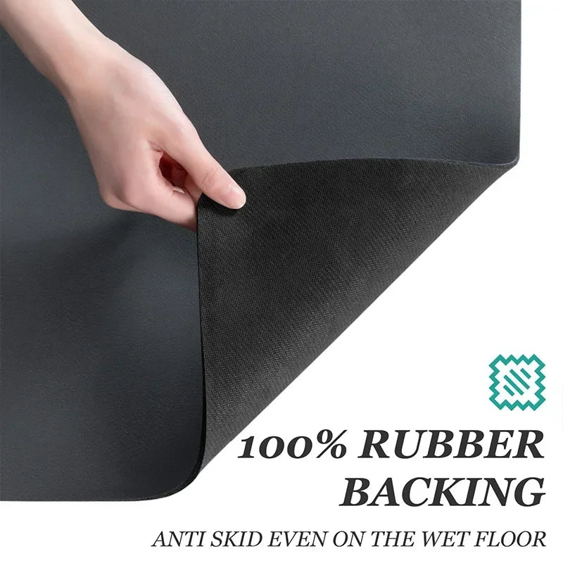 1pc Solid Color Drying Mat Non-Slip Absorbent Mat Tableware Kitchen Counter Drain Mats Placemats For Table