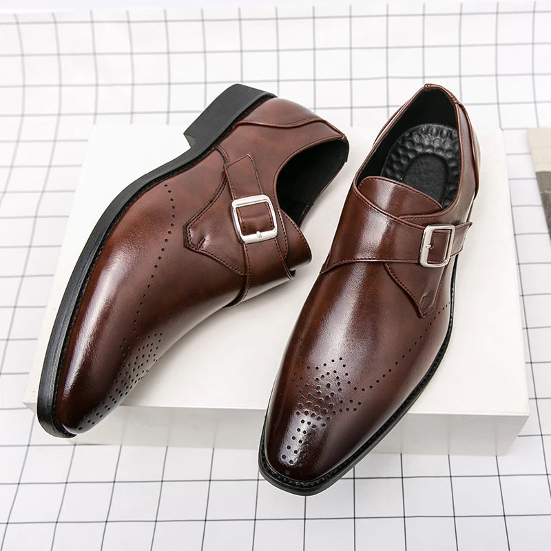 WAERTA 2025 Italian Dress Shoes Men Wedding Shoes High Quality Casual Loafer Designer Flat Shoes Zapatos Hombre Plus Size 38-48