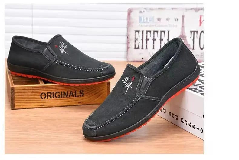 Men'S Spring Anti Slip And Wear Resistant Work Shoes Soft Soled Comfortable Single Shoes Fashionable And Versatile Casual Shoes