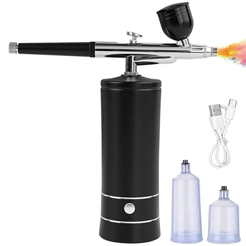 Nail Airbrush Portable Airbrush With Compressor Painting Air Brush Mini Compressor Paint gun For Nail Art Paint Crafts Modeling