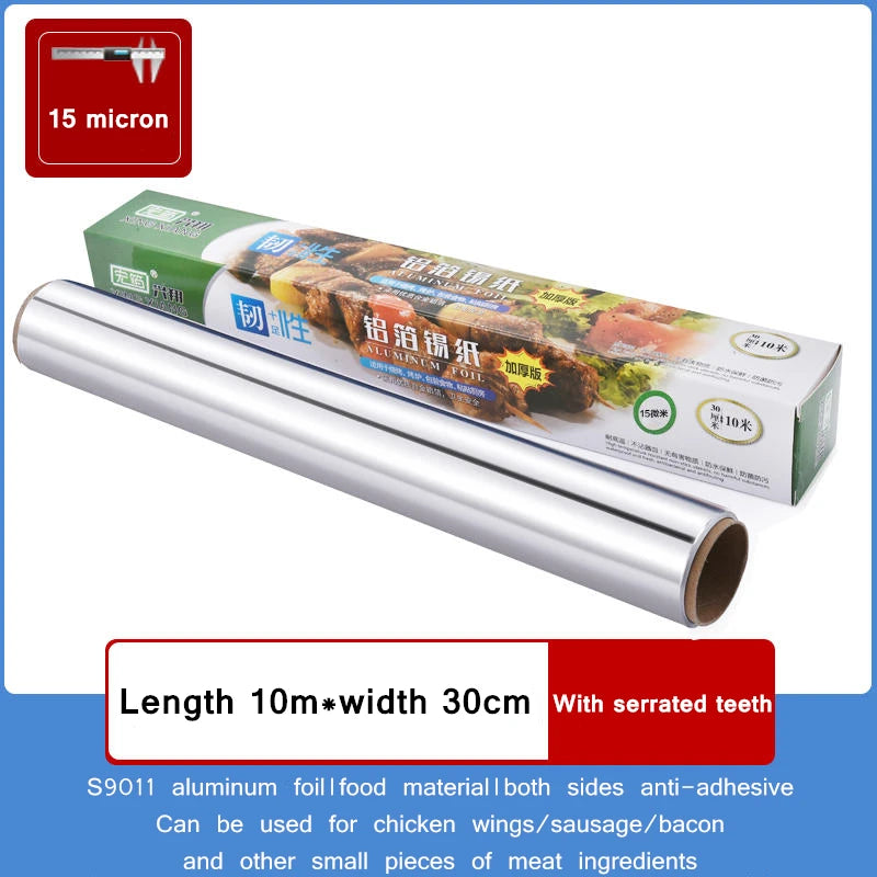 BBQ Aluminum Foil Oven Home Economical Packaging Air Fryer Tin Foil Barbecue Meat Baking Tray Paper Kitchen Baking Grease Paper