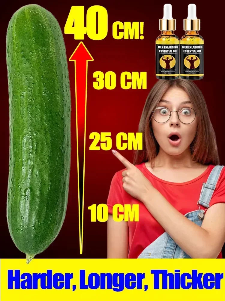 Men's enlargement massage oil lasts longer, size is larger, growth extension oil XXXL long-lasting enhancement of sex vitality