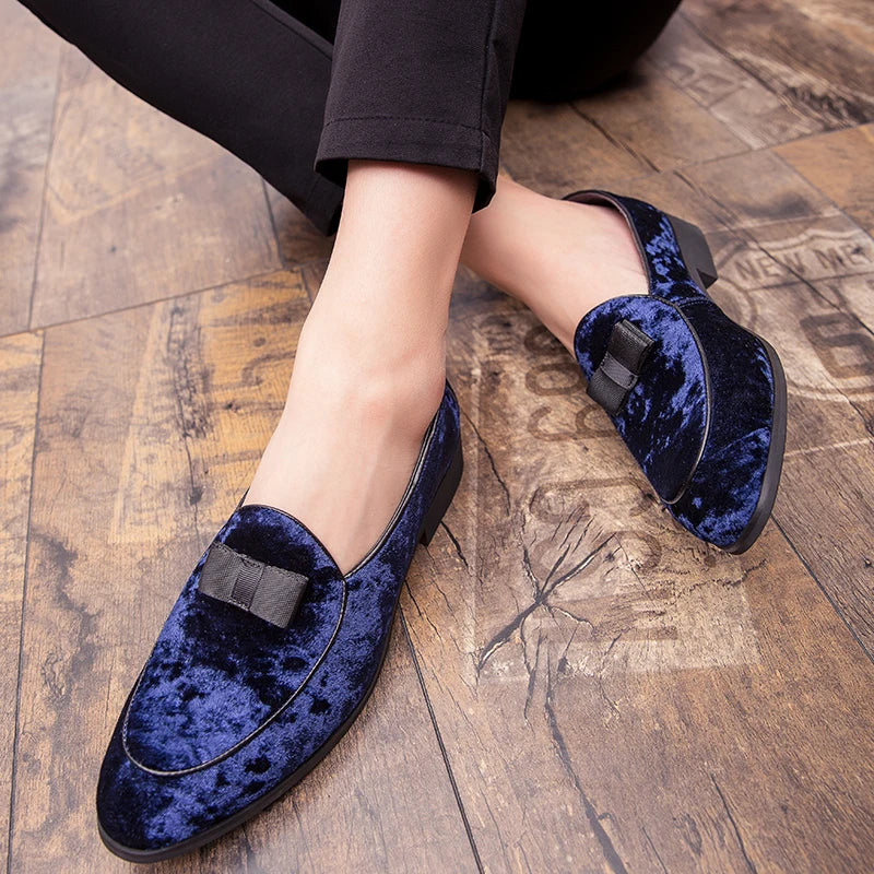 New Collection 2024-2025 Men Loafers Comfortable And Breathable Butterfly Knot Formal Business Shoes