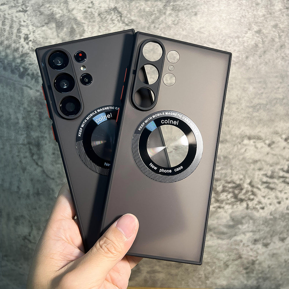 Luxury Shockproof Matte Transparent For Magsafe Case For Samsung Galaxy S23 S22 Ultra Plus S23Ultra Wireless Charging Back Cover