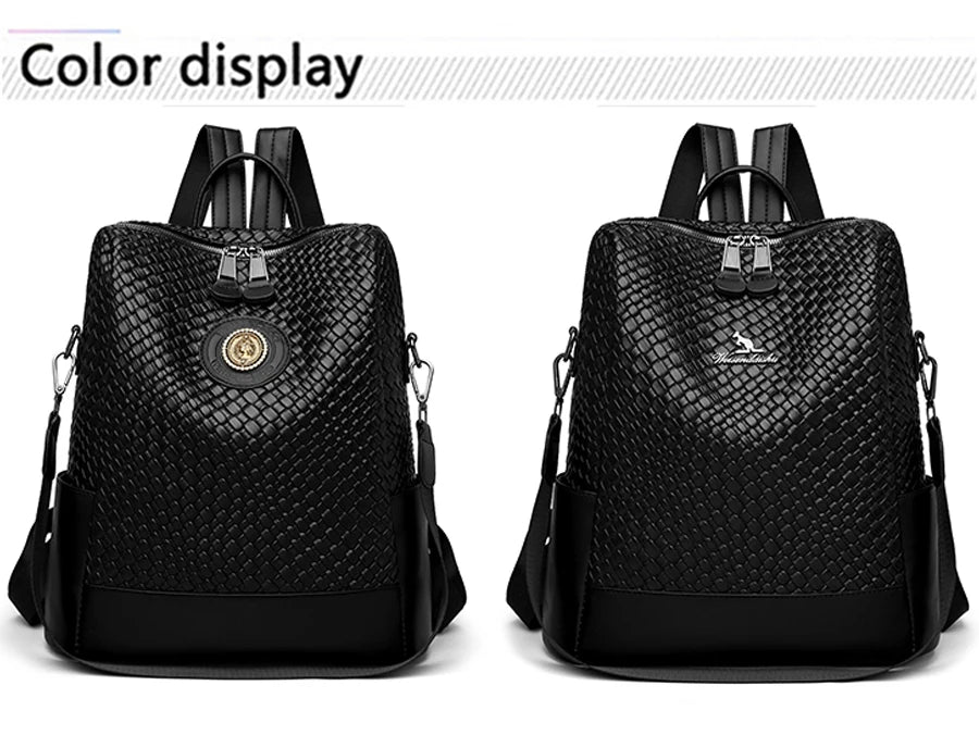 Brand New Collection 2024-2025 Luxury Women's Designer Brand Backpack With Large Capacity And Multifunctional Travel Backpack High Quality Leather Girl Mochila FREE SHIPPING