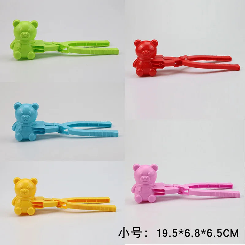 Cute Duck Shaped Snowball Maker Clip Children Outdoor Plastic Winter Snow Sand Mold Tool for Snowball Fight Outdoor Fun Sports