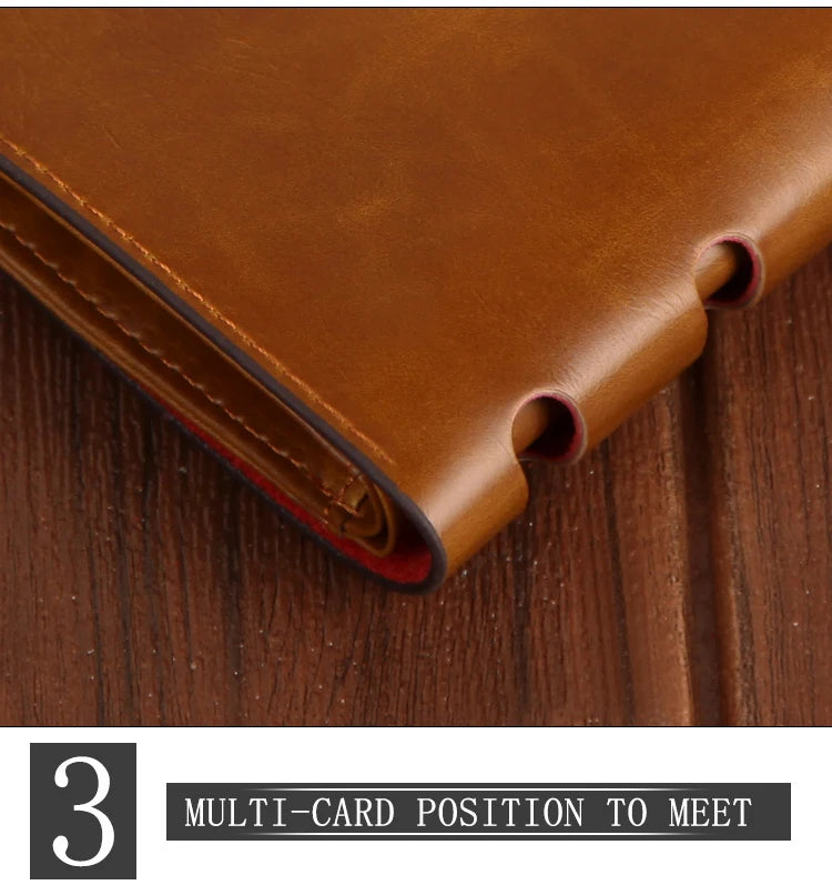 Brand New Collection 2024-2025 Man's wallets High Quality Retro Hunter Wallets Men Credit Business Card Holders Money Clip With Buckle Male Purses