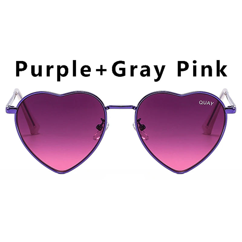 2024 Heartbreaker Sunglasses Women Quay Brand Designer Fashion Sexy  Sun Glasses for Women Retro Sweet Ladies Eyewear Female UV400