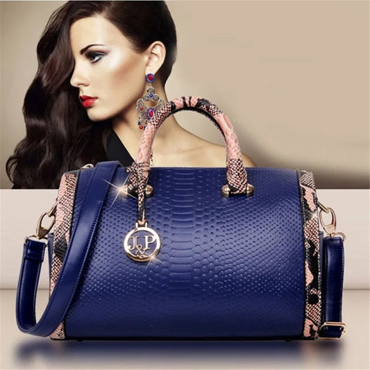AMAZONY 2024 PU Leather Women Handbag Trend Shoulder Bags Top Handle Boston Female Totes clutches Sequined Pillow Elegant Lady Messenger Bag