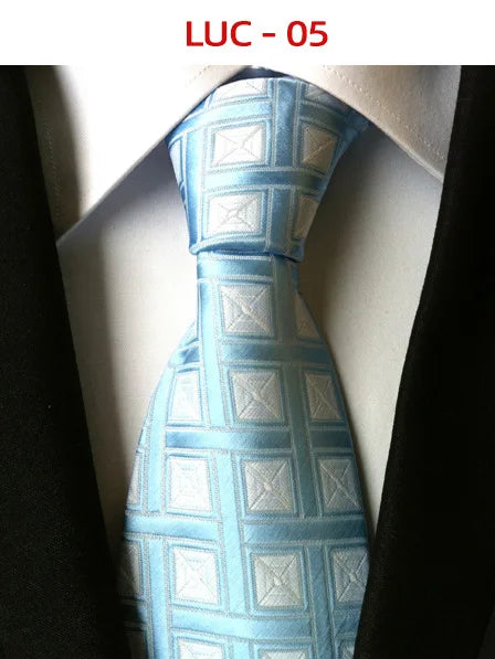 8cm Men's Tie Silk Plaids Floral Luxury Necktie Striped Ties For Men Business Formal Dresses Wedding Accessories Boy Tie