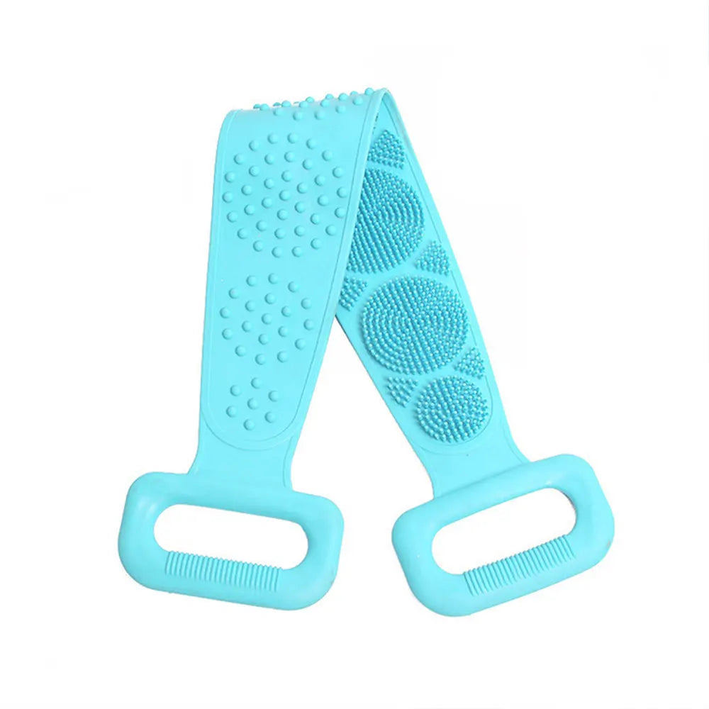 Silicone Body Scrubber Back Massage Exfoliating Sponge Bathroom Bath Brush Scrub Shower Brush Body Wash Scrub Removal Bath Tool