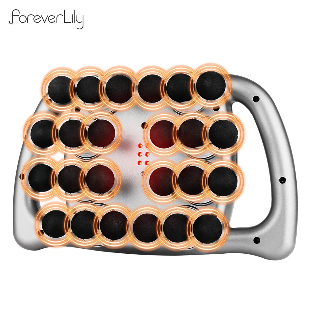 24-Head Fascia Gun 99 Levels Strength High-Frequency Vibration Body Massage Gun Back and Waist Massager Neck Shoulder masajeador
