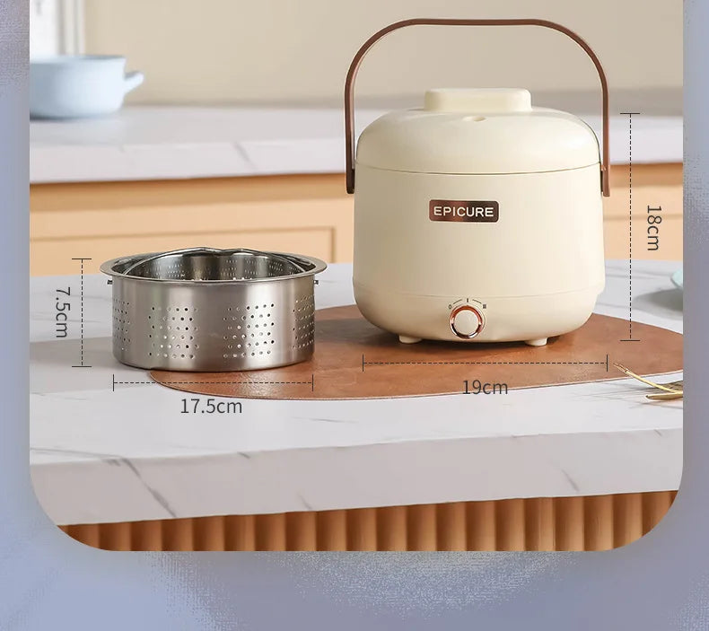 220V Electric Sugar Drained Rice Cooker Home Non-stick Electric Low Sugar Rice Cooker & Sugar draining inner Multi Cooker 1.7L