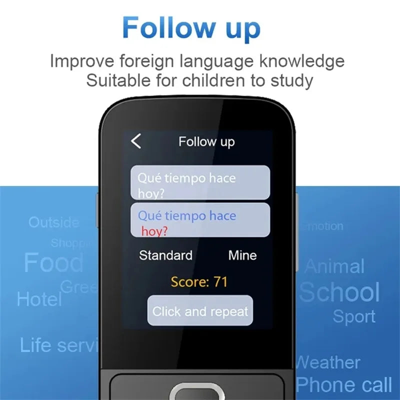 AMAZONY 2024 Smart Voice T10 Translator Machine 137 Multi Languages in Real Time Online Instant Off Line Translation AI Learning Conversion
