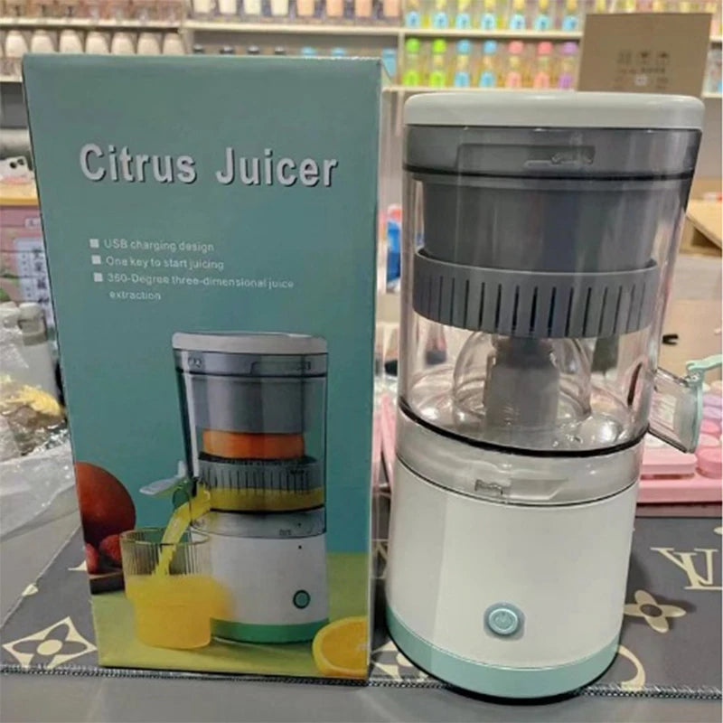 Household fully automatic juice separation slow juicer DC 7.4V portable charging rotating fruit and vegetable juicer