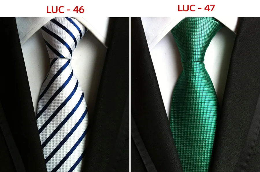 8cm Men's Tie Silk Plaids Floral Luxury Necktie Striped Ties For Men Business Formal Dresses Wedding Accessories Boy Tie