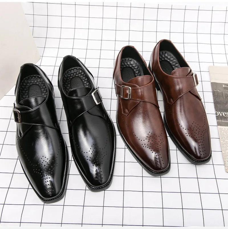 Designer Men's Shoes Classic Business Office Dress Shoe High Quality Casual Leather Shoes for Men Luxury Wedding Shoes Loafers