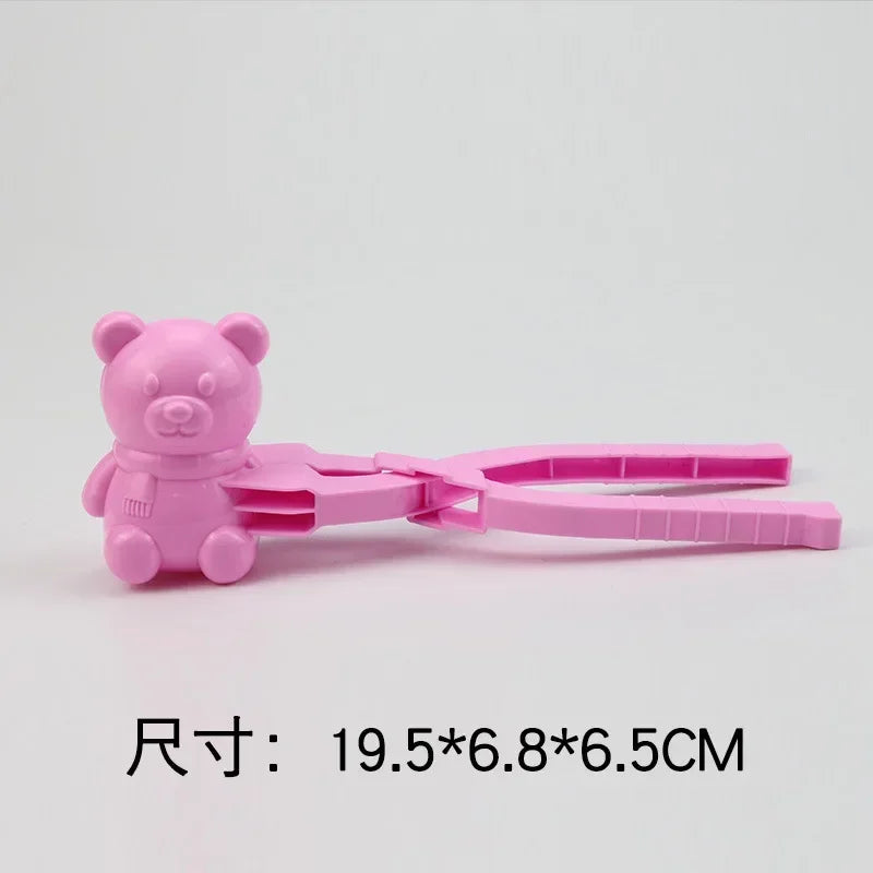 Cute Duck Shaped Snowball Maker Clip Children Outdoor Plastic Winter Snow Sand Mold Tool for Snowball Fight Outdoor Fun Sports