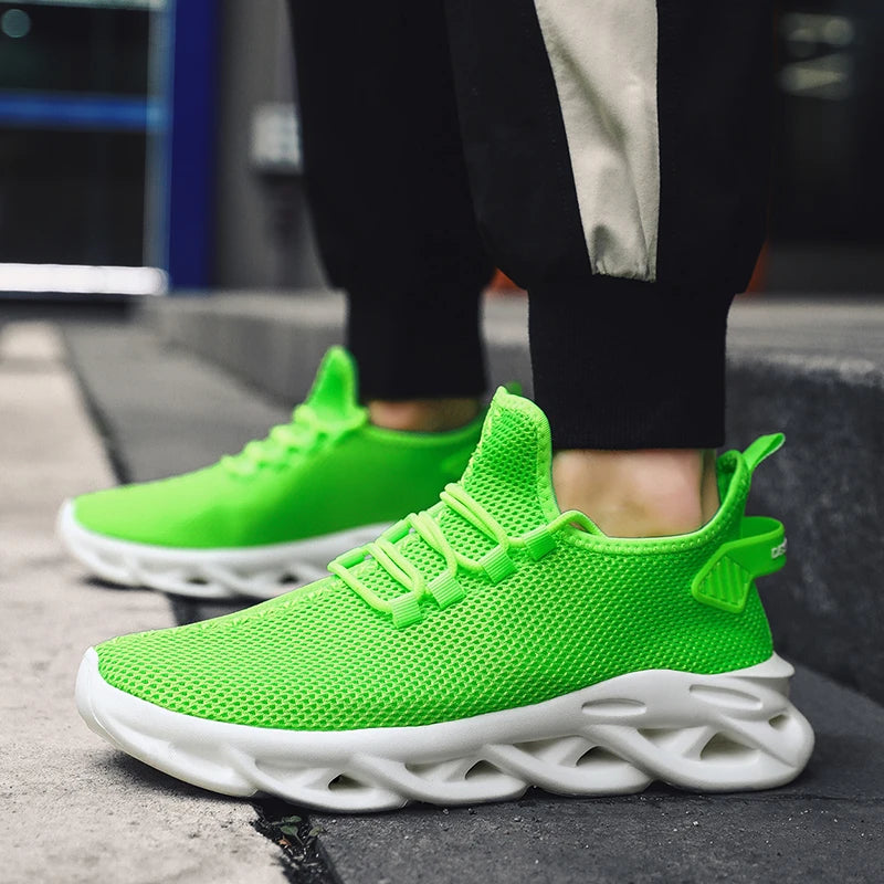 MAEDEF Casual Shoes Men Sneakers Running Shoes Non-slip Mesh Breathable Summer Outdoor Sports Shoe Anti Slip Walking Male Shoes