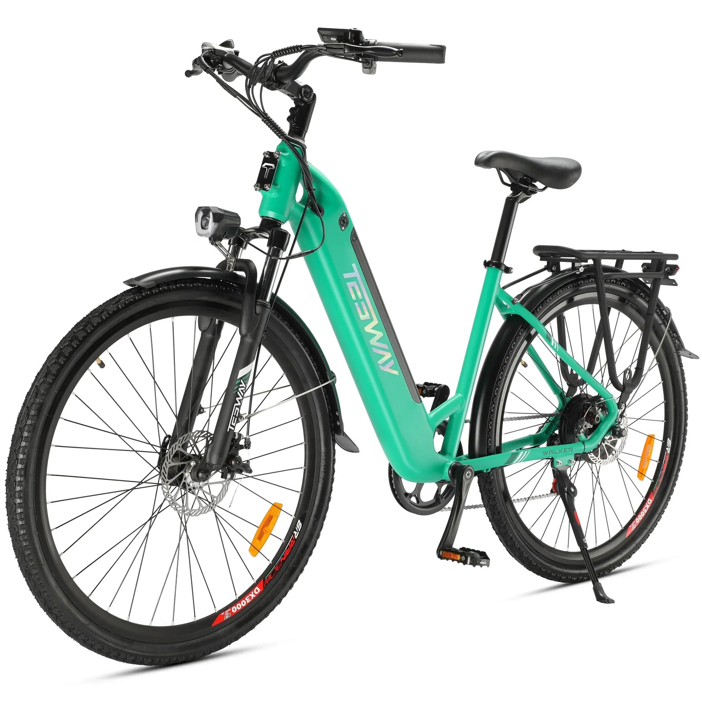 2025 NEW TESWAY Electric Bike 500W Motor 48V 12AH Battery 27.5*2.4-inch Tires 40km/h Max Speed 90km Range Mechanical Disc Brakes