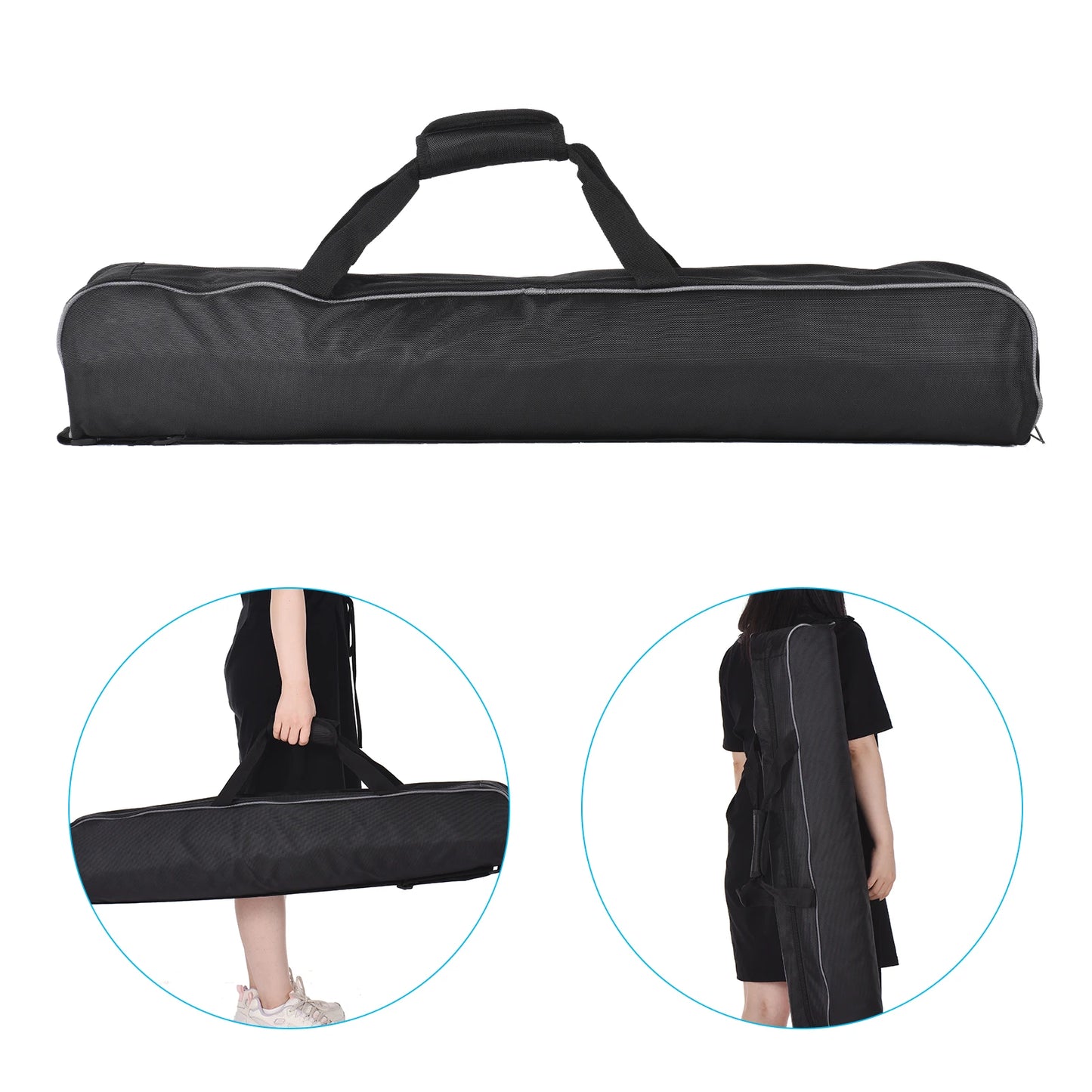Andoer Professional Camera Tripod Photography Stand with 360° Panorama Fluid Hydraulic Bowl Head  Max. Height 180cm Load 10kg