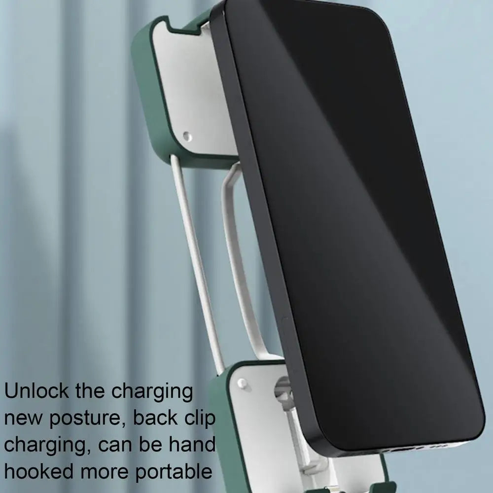 Small Portable Charger 4000mAh Portable Small Size Built-in Cable Power Bank Multifunctional External Battery Pack Fast