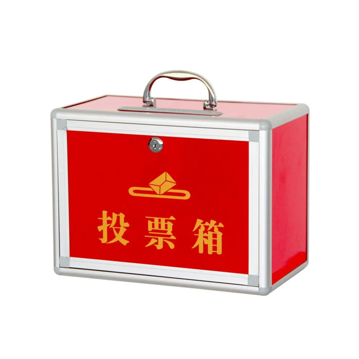 Ballot Box with Metal Portable Locking Suggestion Box for Fundraising