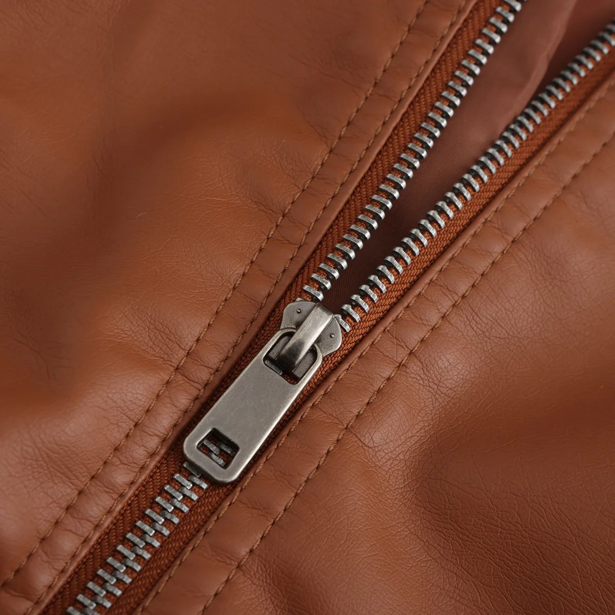 Faux Leather Jackets for Women 2024 Autumn Moto Biker Zipper Jacket Spring Motorcycle Coat Army Green Brown Red Jaqueta Feminina