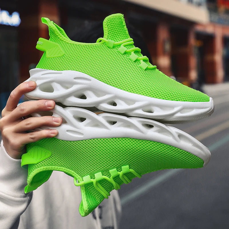 MAEDEF Casual Shoes Men Sneakers Running Shoes Non-slip Mesh Breathable Summer Outdoor Sports Shoe Anti Slip Walking Male Shoes