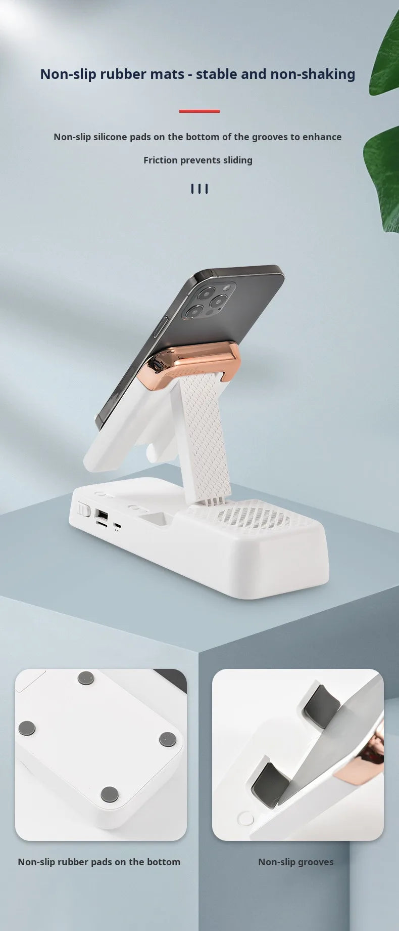 Multifunctional desktop cell phone stand lazy tablet with bluetooth sound desktop stand