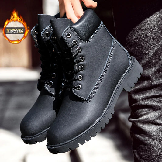 TINTINOS Men Boots 2022 New Winter Slippers Warm Men Shoes Waterproof Non-Slip Plush Sneakers Male tenis shoes Boots Men Sneakers Winter