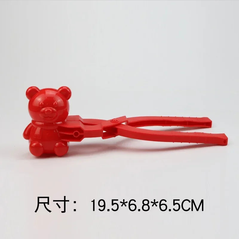 Cute Duck Shaped Snowball Maker Clip Children Outdoor Plastic Winter Snow Sand Mold Tool for Snowball Fight Outdoor Fun Sports