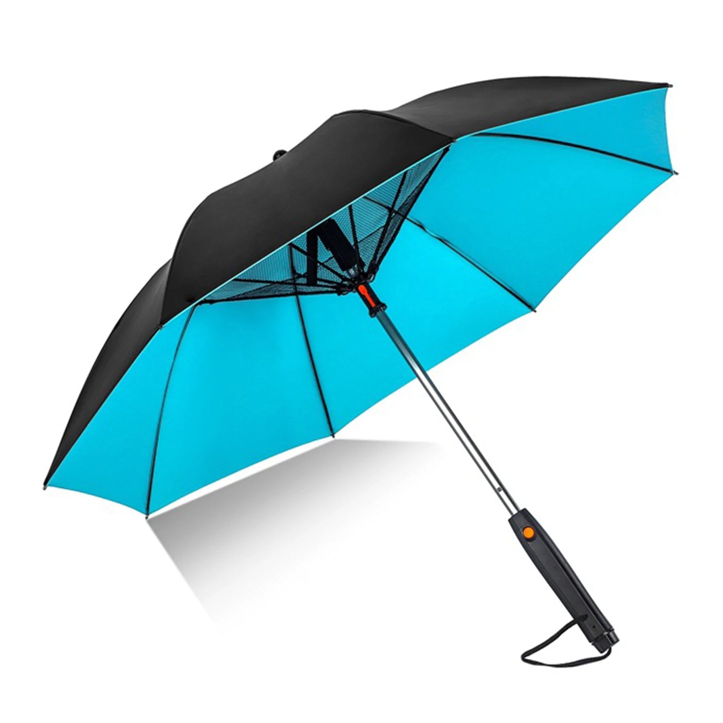 Portable Umbrella 2025 With Fan Misting UV Sun Umbrella Safety Isolation Mesh Super Wind Power Battery & USB Rechargeable Powered