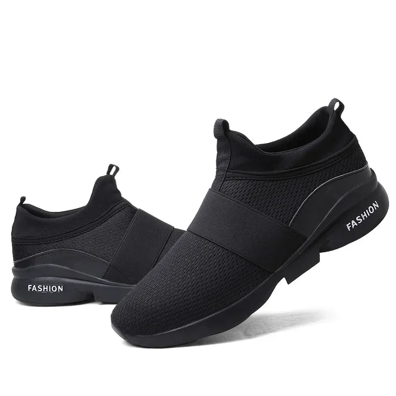 2025 Men Casual Shoes Sneakers Fashion Loafers Comfortable Mesh Mens Shoes Footwear Lightweight Walking Shoes White Size 46 Big Big SALES Now