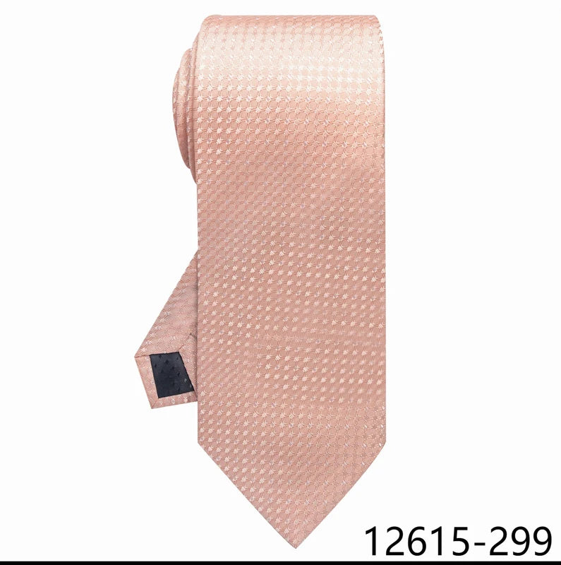 100% Silk Brand Tie Men High Grade Hot sale Woven Silk Gravatas Beige Suit Accessories Men Polka dot  Easter Day Necktie Cravate