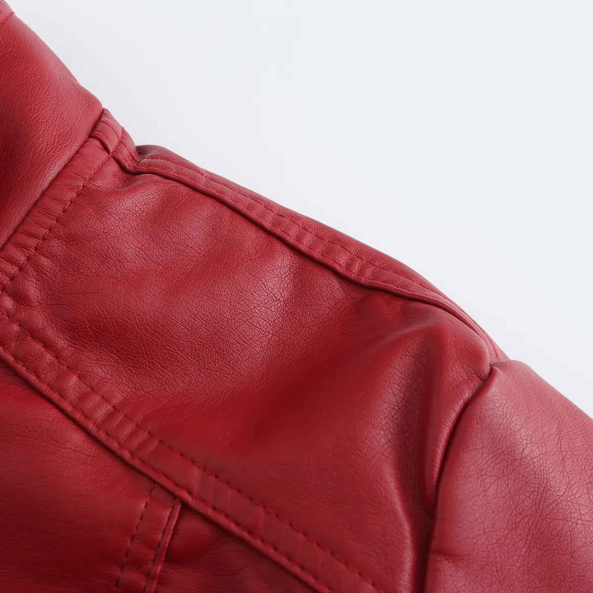 Faux Leather Jackets for Women 2024 Autumn Moto Biker Zipper Jacket Spring Motorcycle Coat Army Green Brown Red Jaqueta Feminina