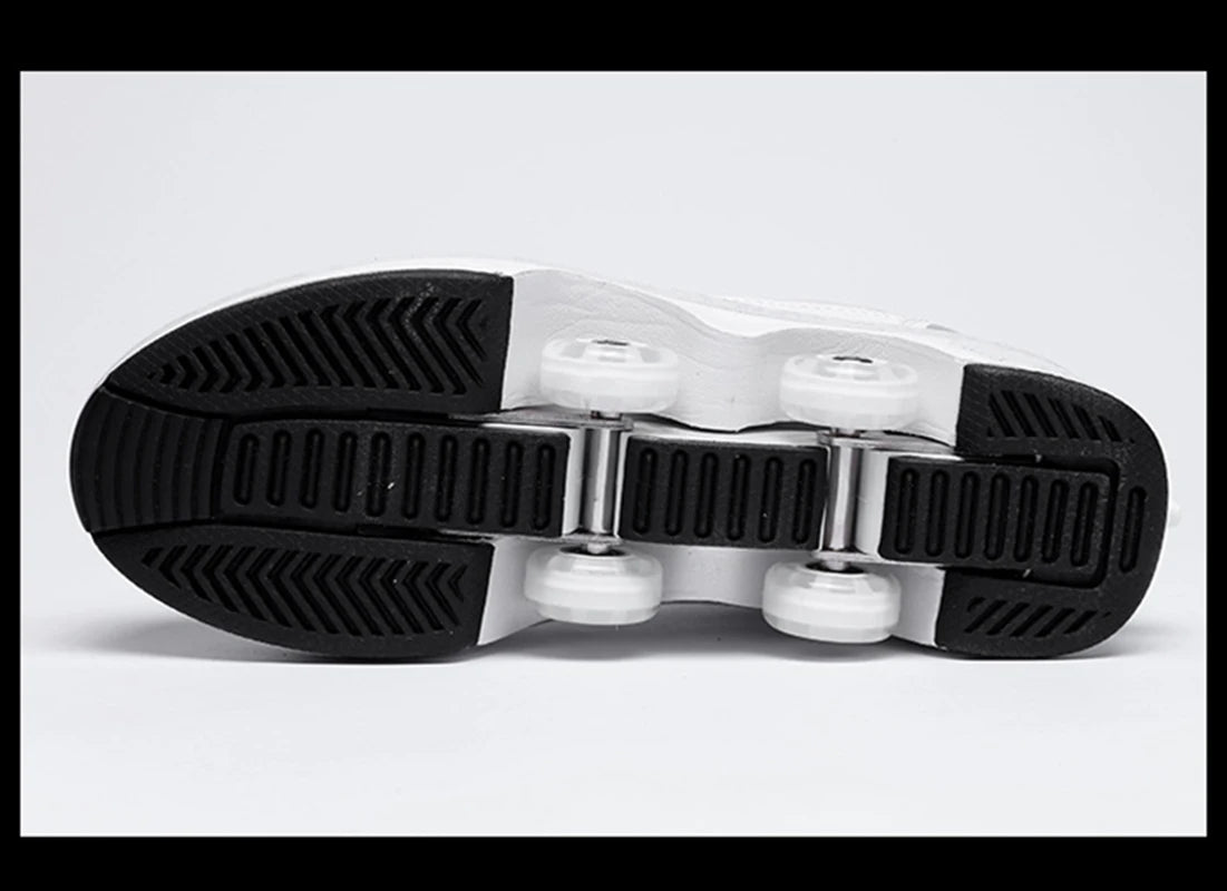 Roller Skates Running Sneakers Women's Roller Skates Adult Children Unisex Roller Skates Transformer Parkour Shoes 4 Wheels