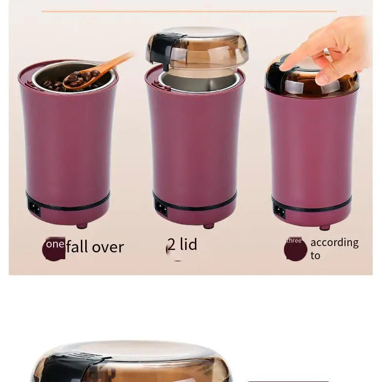 Mini Portable Electric Grinder Food Bean Research Seasoning Multifunctional Coffee Bean Grinding Home Grinder Kitchen Tools