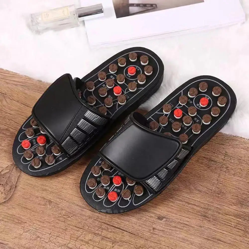 1 Pair Acupressure Massage Slippers Plantar Muscle Relaxation Foot Massager Home Acupuncture Sandals Slides Shoes