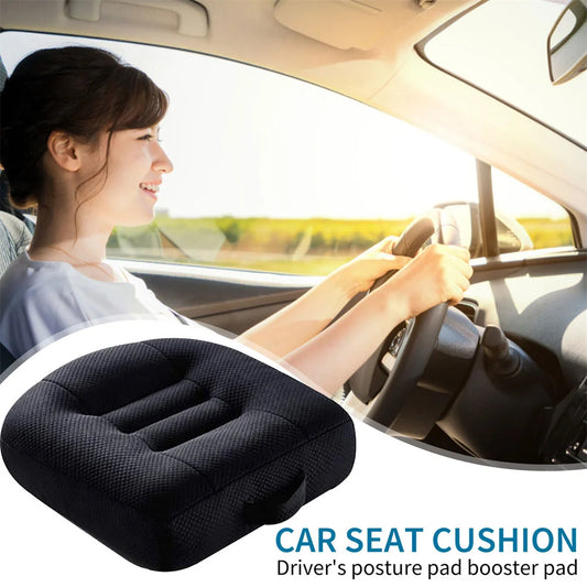 AMAZONY Portable Car Seat Booster Cushion Heightening Height Boost Mat Breathable Driver Expand Field Of View Lift Interior Seat Pad