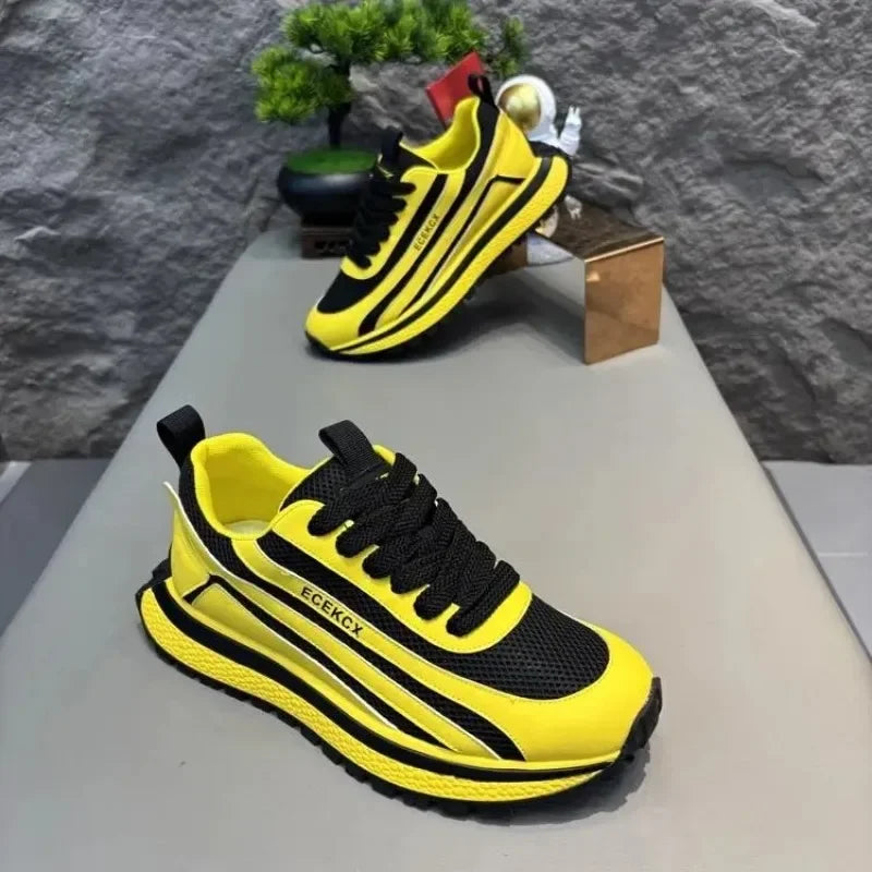 New Men's Sneakers 2026 Mesh Breathable Sport Running Shoes Luxury Brand Casual Shoes for Men Tennis Training Shoes