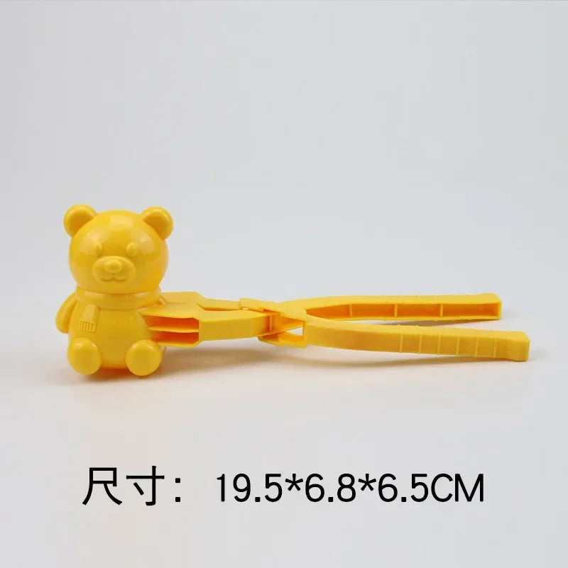 Cute Duck Shaped Snowball Maker Clip Children Outdoor Plastic Winter Snow Sand Mold Tool for Snowball Fight Outdoor Fun Sports