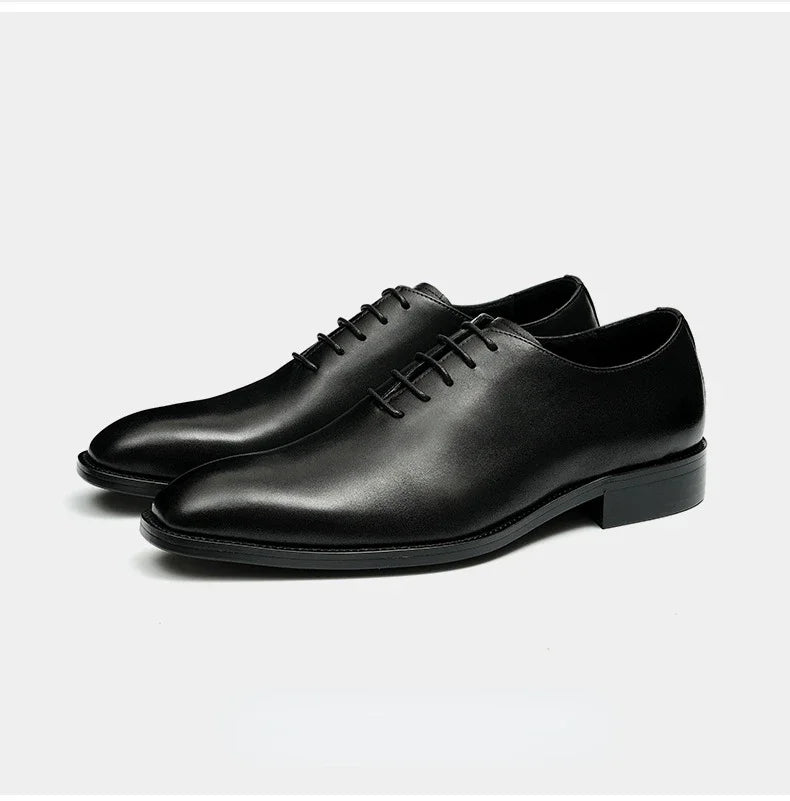 Brand New 2024-2025 Italian Men's Formal Shoes Luxury Genuine Leather Handmade Quality Comfortable Elegant Black Wedding Social Oxfords Shoes Man