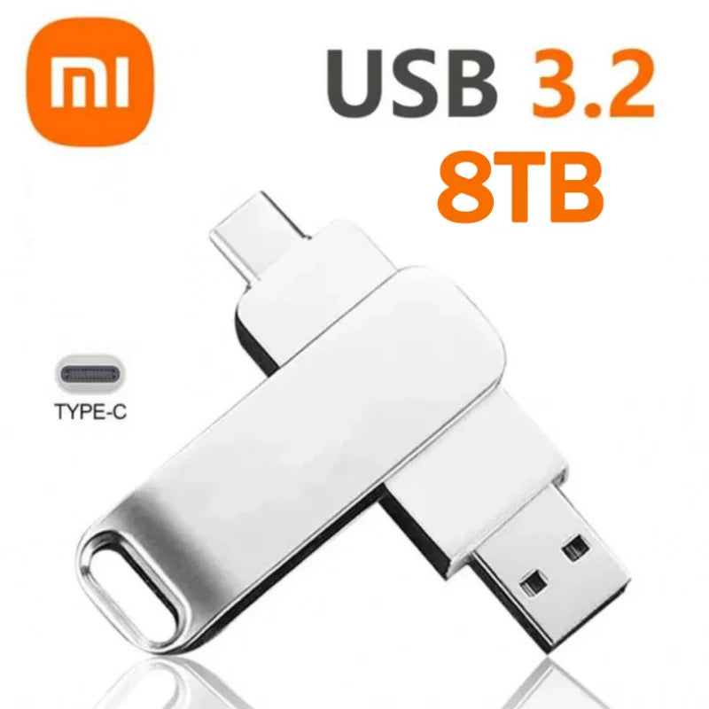 Xiaomi 16TB Flash Drive Usb 3.2 Super High Speed Metal Transfer U Disk Pen Drive Waterproof Type C Disk SSD USB Drive Disk WHEN YOU BUY ONE WE WILL OFFER YOU A FREE LAPTOP STAND GIFT ORDER NOW BEFORE THIS PROMOTION END