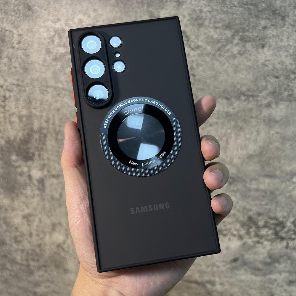 Luxury Shockproof Matte Transparent For Magsafe Case For Samsung Galaxy S23 S22 Ultra Plus S23Ultra Wireless Charging Back Cover