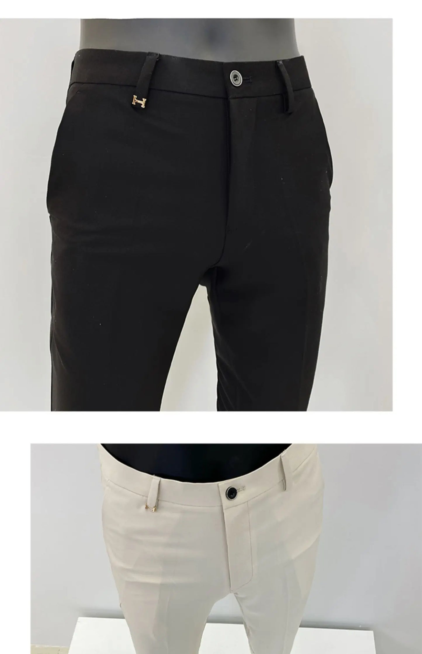 Men Suit Pants Formal Trousers Pantalone Hombre Stretch Slim Solid Color Casual Dress Full Length Pants Fashion New Men Clothing- FREE Laptop Stand is offer if you buy a pant