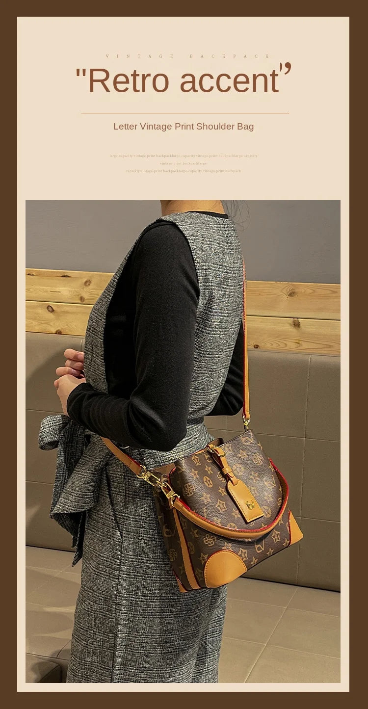 Light luxury brand handbag 2024-2025 new autumn and winter high-end fashion designer bucket bag, single shoulder crossbody bag FREE SHIPPING