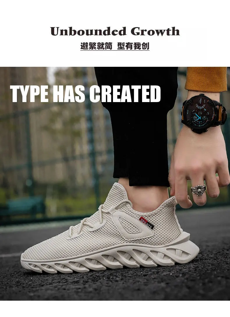 New 2024 Hot Selling Men's Mesh Lace-up Casual Sneakers Fashion Brand for Men's Shoes Light Breathable Tennis Shoe Outdoor Sport Shoes