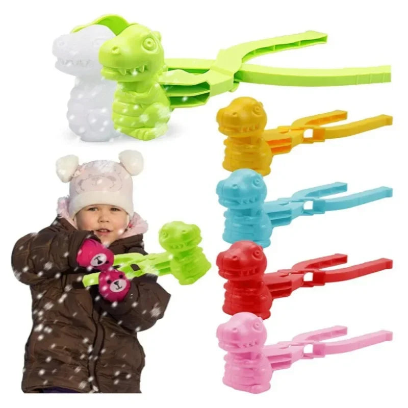 Cute Duck Shaped Snowball Maker Clip Children Outdoor Plastic Winter Snow Sand Mold Tool for Snowball Fight Outdoor Fun Sports