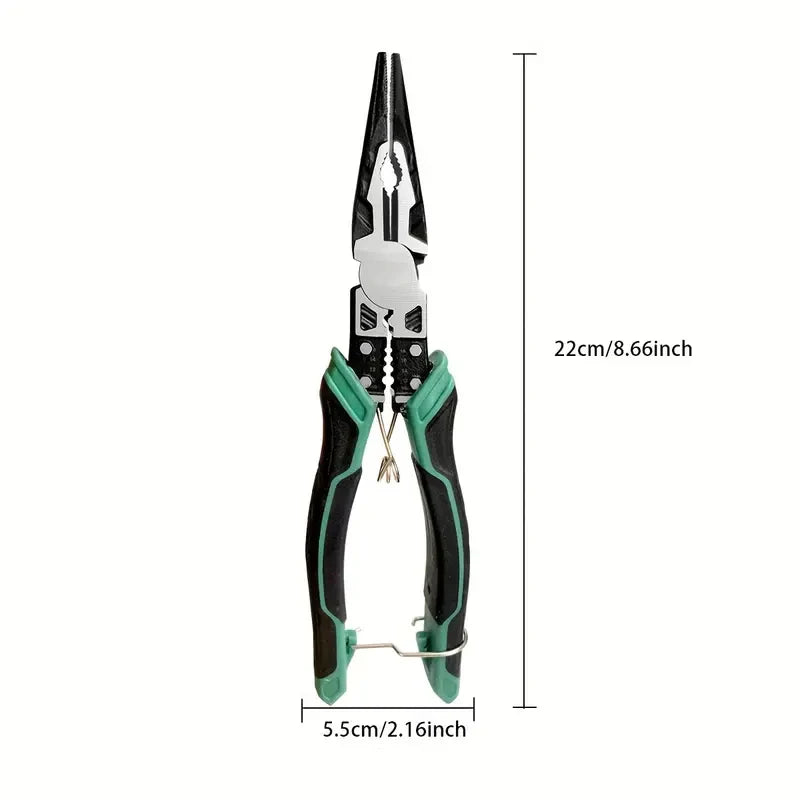 Multifunctional Heavy Duty Alloy Wire Cutters Diagonal Needle Nose Pliers Hardware Tools Universal Electrician Wire Pliers Set